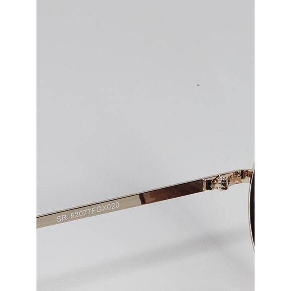 FGX by Foster Grant Gold & White Full Round Metal Frame Sunglasses 52077FGX020 - Picture 7 of 11